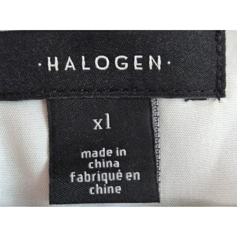 Halogen Women's XL Tweed Sheath Dress Black White Sleeveless Workwear Pockets - Picture 6 of 9